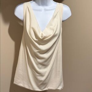 Banana Republic Cream Drape Neck Camisole